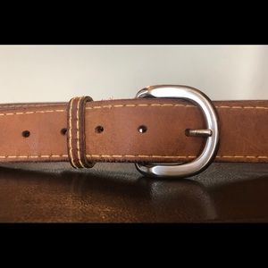 Tan leather belt